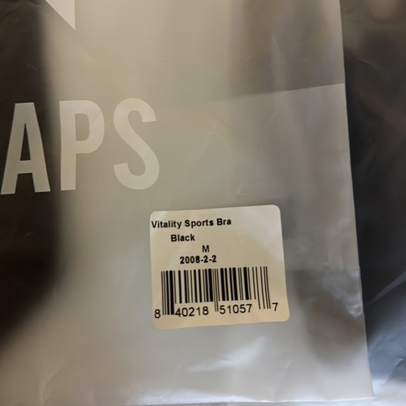 Bundle of  2 FourLaps Vitality Sports Bra Black Size Medium Cross-back A… - Picture 5 of 6